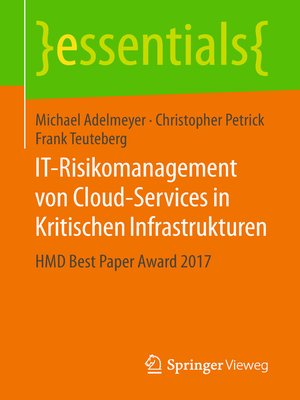 cover image of IT-Risikomanagement von Cloud-Services in Kritischen Infrastrukturen